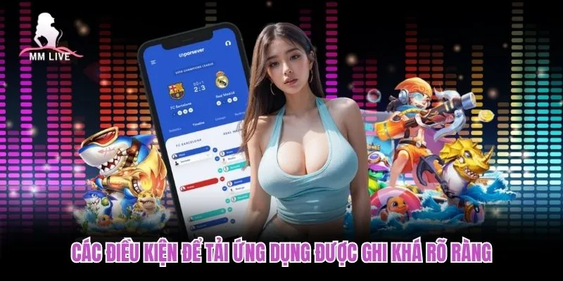 Các điều kiện để tải ứng dụng được ghi khá rõ ràng Các điều kiện để tải ứng dụng được ghi khá rõ ràng
